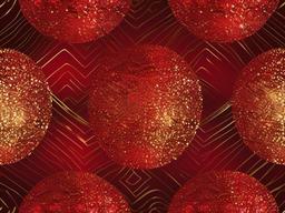 Red Background With Gold Glitter  