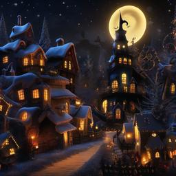 Christmas Background Wallpaper - nightmare before christmas zoom background  