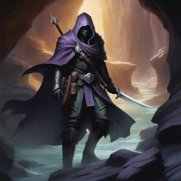 drizzt do'urden, a drow ranger, is navigating a labyrinthine cave system deep below the earth. 