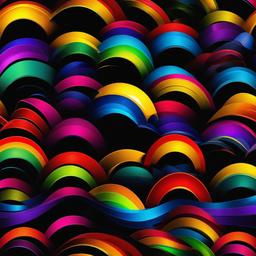 Rainbow Background Wallpaper - black multicolor background  