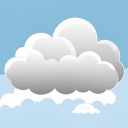 cloud clipart - a fluffy and white cloud graphic. 