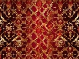 Red & Gold Background-Bold red with luxurious gold filigree patterns for a royal touch  background wallpaper