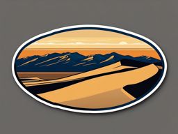 Great Sand Dunes National Park sticker- Tallest sand dunes in North America, , sticker vector art, minimalist design