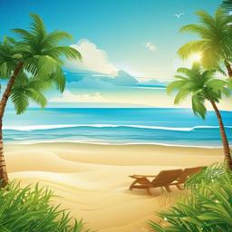 Beach Background Wallpaper - background beach scene  