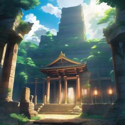 Ancient ruins filled with mysteries. anime, wallpaper, background, anime key visual, japanese manga