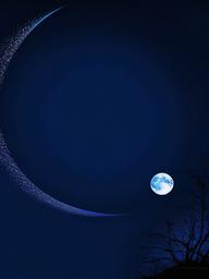 Dark Blue Moon Wallpaper  ,desktop background wallpaper