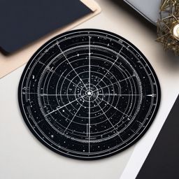 Star map sticker- Celestial navigation, , sticker vector art, minimalist design