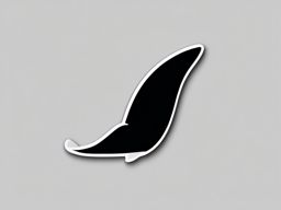 Whale Tail Emoji Sticker - Marine elegance, , sticker vector art, minimalist design