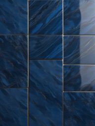 Porcelain tiles resembling Azul Bahia granite with a polished appearance top view, product photoshoot realistic background, hyper detail, high resolution