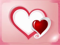 heart clip art transparent background on a love note - symbolizing love and affection. 