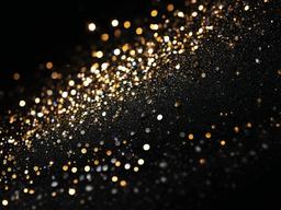 Sparkle Black Glitter Background  