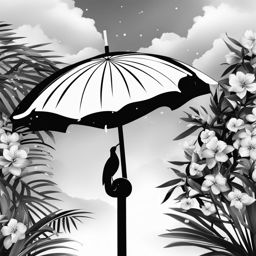 umbrella clipart black and white 