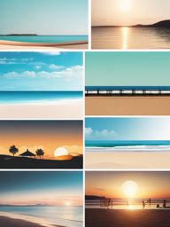 Beach Photography clipart - Capturing beach memories, ,vector color clipart,minimal