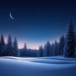 Winter background wallpaper - snowy night sky background  