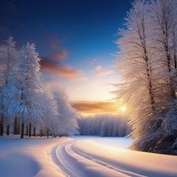 Snow Background Wallpaper - winter scene background free  