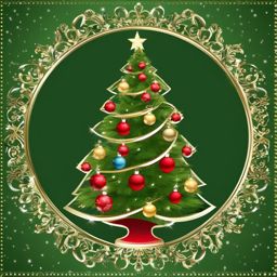 Christmas Tree Clipart, A beautifully decorated Christmas tree. 