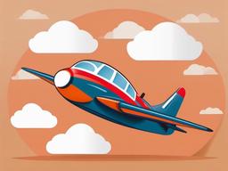 Plane clipart - airplane with a banner flying behind  