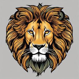 leo lion tattoo  simple vector color tattoo