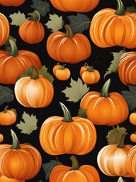 pumpkin clipart - a plump and orange pumpkin graphic. 