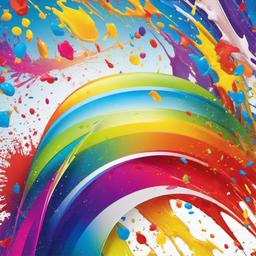 Rainbow Background Wallpaper - rainbow splatter background  
