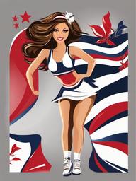 Cheerleader  clipart