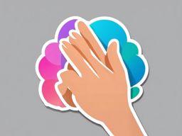 Clapping Hands Sticker - Clapping hands for applause, ,vector color sticker art,minimal