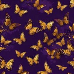 Butterfly Background Wallpaper - purple and gold butterfly wallpaper  