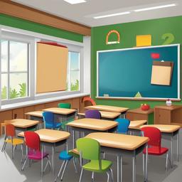 Question Mark clipart - question mark in a classroom setting  