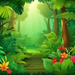 Forest Background Wallpaper - cartoon rainforest background  
