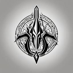 spartan lambda tattoo  simple vector color tattoo