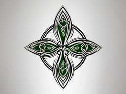 irish celtic tattoo designs  simple color tattoo,minimal,white background