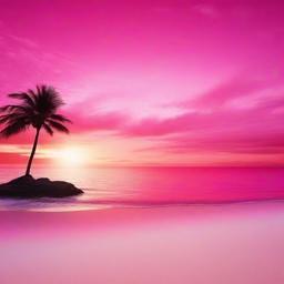 Beach Background Wallpaper - beach pink background  