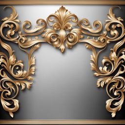 ribbon clipart - an ornate ribbon with graceful swirls, an embellishment of elegance and allure 