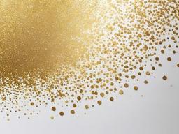 White Background With Gold Glitter  