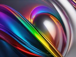 Rainbow Chrome Background  