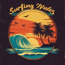 Vintage Surfing Vibes , vintage t shirt vector art