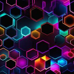 Neon Background Wallpaper - neon hexagon wallpaper  