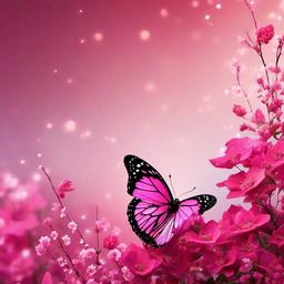 Butterfly Background Wallpaper - aesthetic pink butterfly wallpaper  