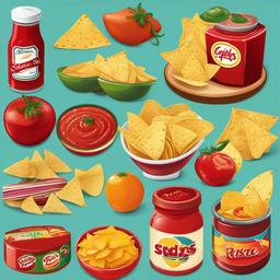 Snack clipart - chips and salsa  clipart