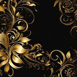 Gold Background Wallpaper - black and gold background birthday  