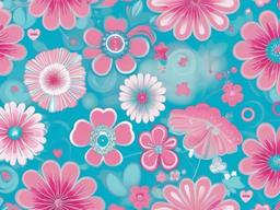 cute pink and blue wallpaper  ,desktop background wallpaper