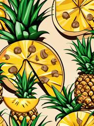 Pineapple clipart - pineapple pizza slice  clipart