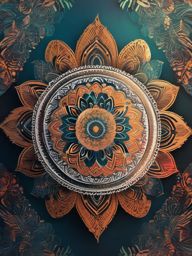 Boho Background - Bohemian Vibes and Artistic Patterns  intricate patterns, splash art, wallpaper art
