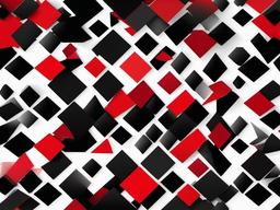 Black White Red Background-Edgy black background with scattered red and white geometric shapes  background wallpaper