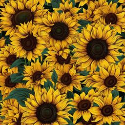 Sunflower Background Wallpaper - leopard sunflower wallpaper  