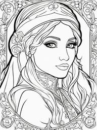 Elf Pictures To Color  outling,coloring pages,black and whit