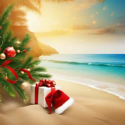 Christmas Background Wallpaper - beach christmas background  