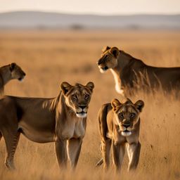 the serengeti, tanzania - watches a thrilling lioness hunt unfold on the vast savannah. 