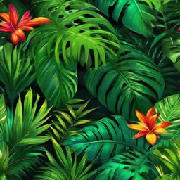 Tablet Wallpaper - Amazon Rainforest on Your Tablet, Cyber Tropical Wilderness  intricate patterns, splash art, wallpaper art