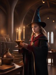 learn the art of magic at a prestigious school for wizards at wizard's academy. 